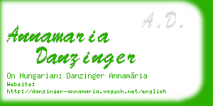 annamaria danzinger business card